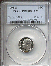 1993-S PCGS PR69 DCAM